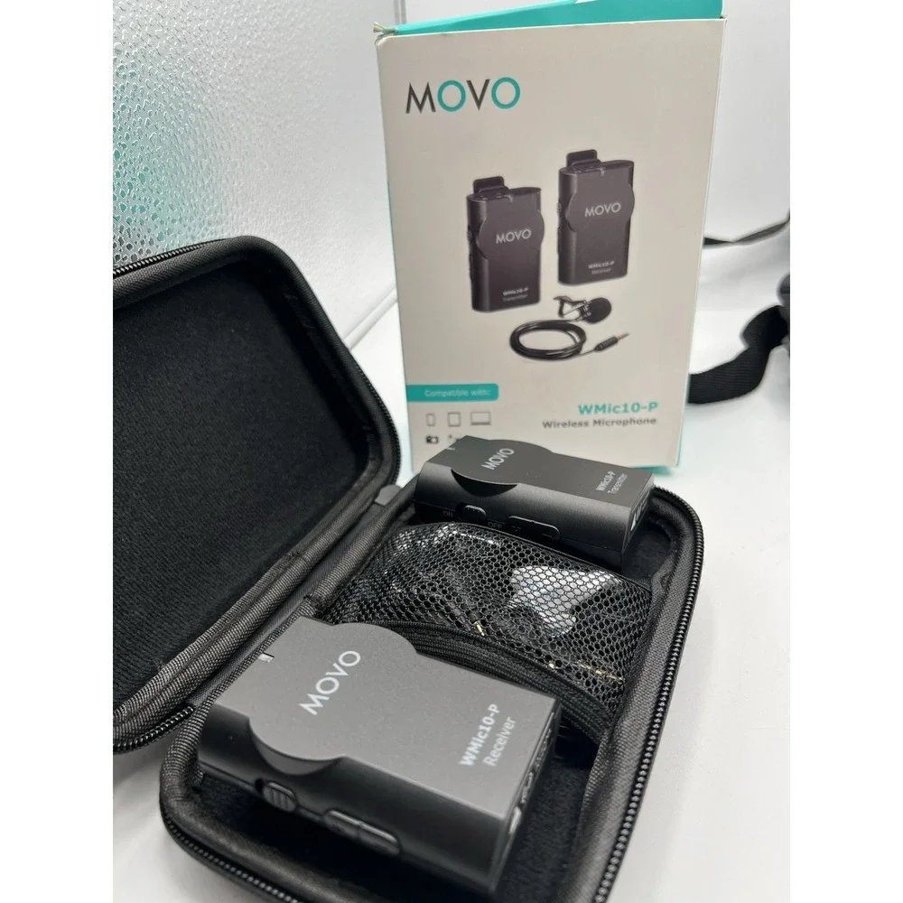 Movo WMic10-P Wireless Microphone‎ Kit